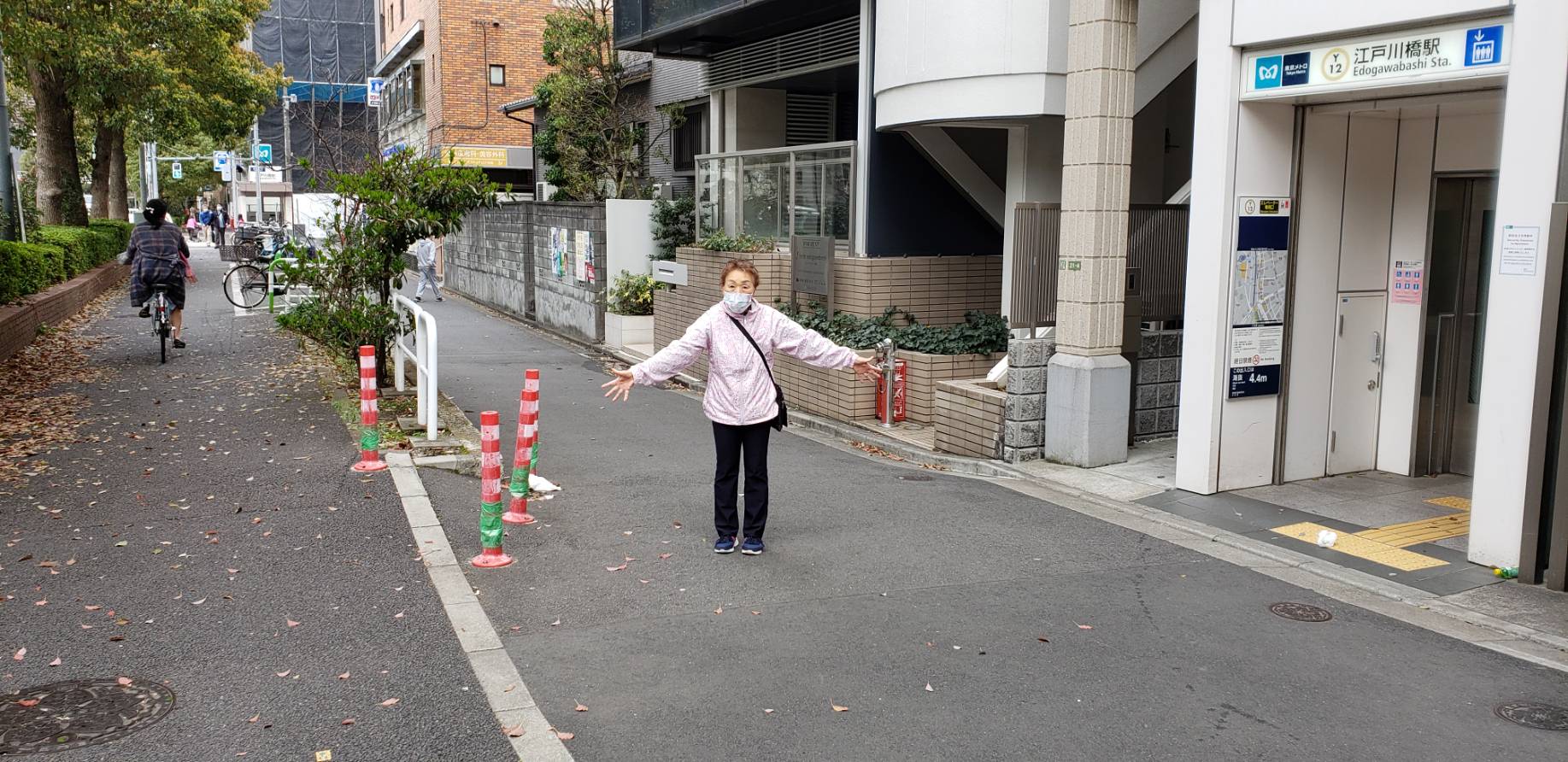 江戸川橋エレベーター前の様子