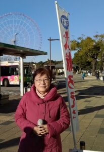 葛西臨海公園駅で宣伝