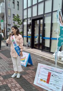 元気に女性宣伝船堀駅一之江駅
