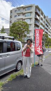 清新町で街角宣伝