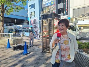 宮本徹ストリート対話西葛西
